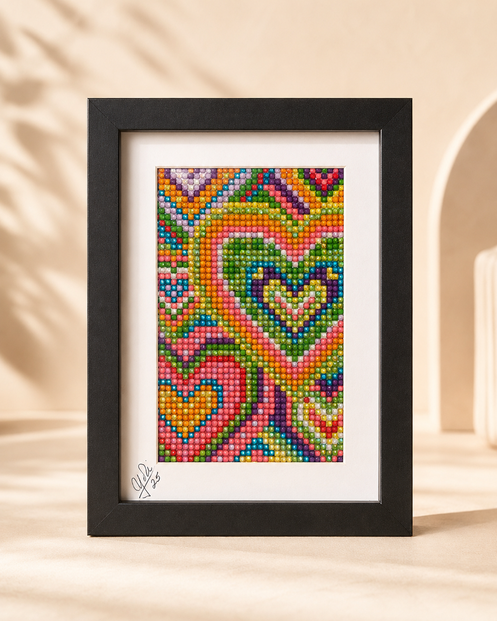 Beaded Hearts Frame