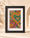 Beaded Hearts Frame