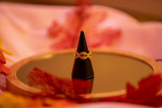 Gold Eye Ring